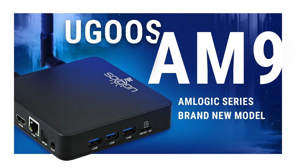 Смарт приставка Ugoos AM9 Android 14 AmlogicS905X5 4GB 64GB