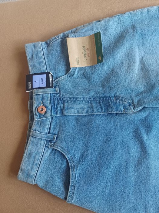 Rybaczki damskie jeansowe Marks&Spencer r.8