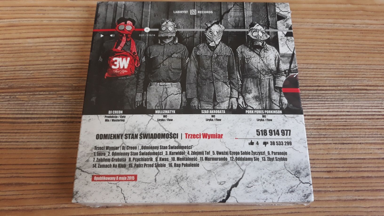 Płyta cd Trzeci Wymiar nowa folia hip hop