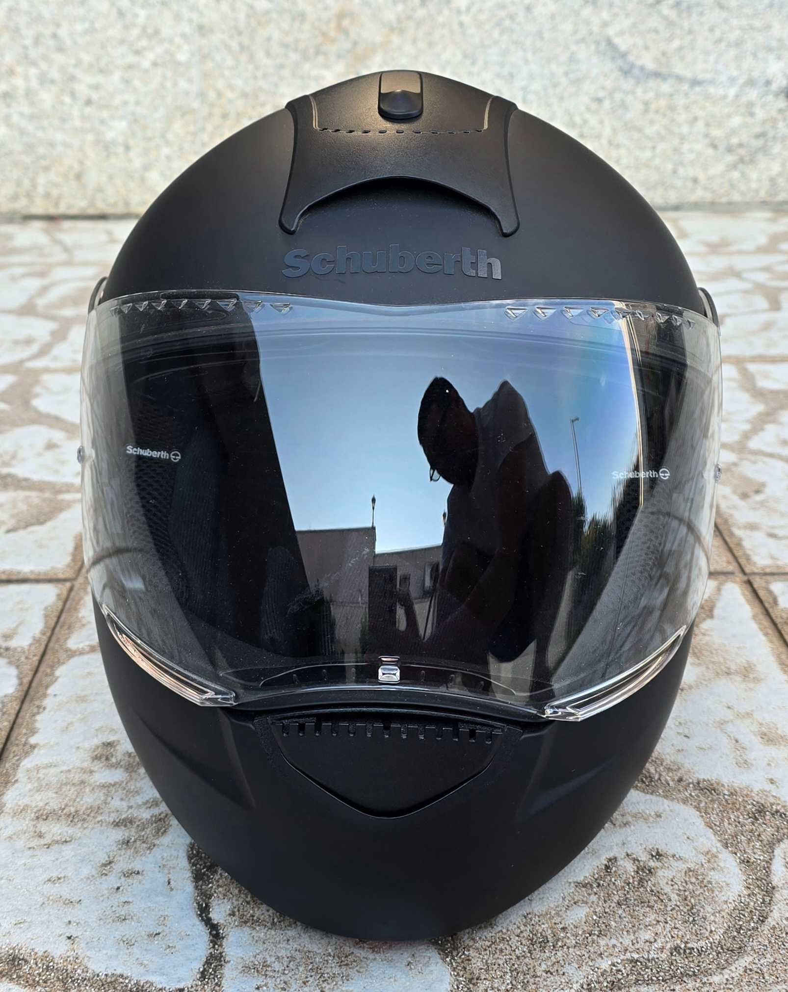 Capacete Preto Matte Schuberth C3 BASIC (modular)