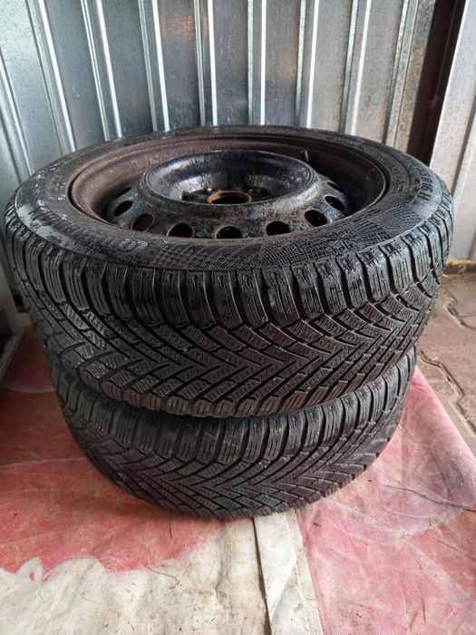 Opony zimowe Continental 205/55/R 16 z felgami gratis 2 sztuki