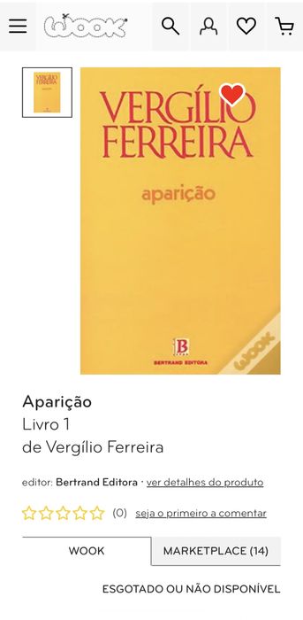 “Aparição”, Vergílio Ferreira