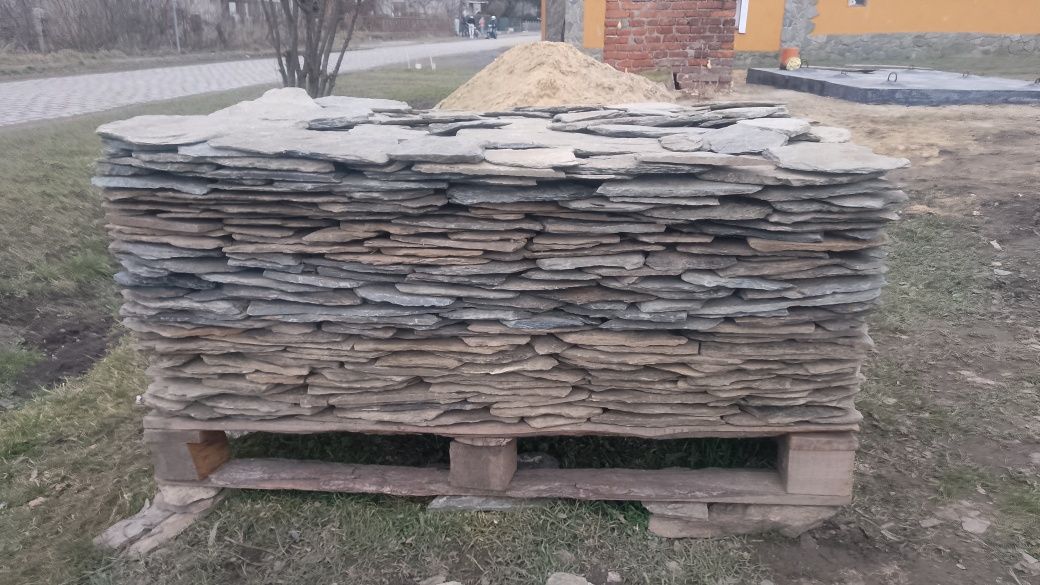 Kamień elewacyjny naturalny łupek szarogłazowy