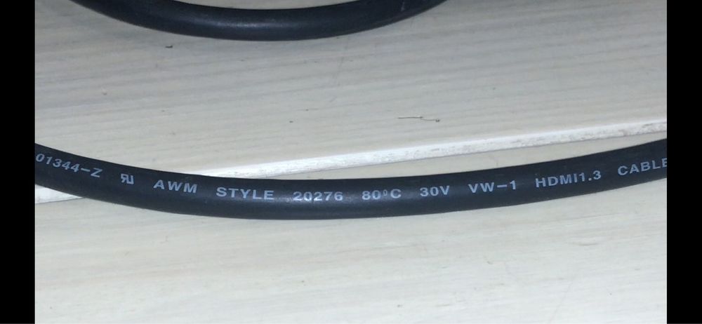 Kabel HDMI with Ethernet 10m, AWM STYLE 20276, 80°C, 30V, VW-1