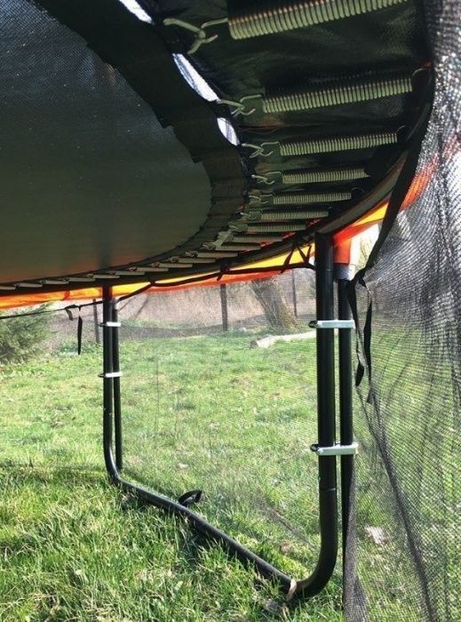 Trampolina Ogrodowa 435cm/14ft czerwona Maxy Comfort Plus Z Wewnętrzną