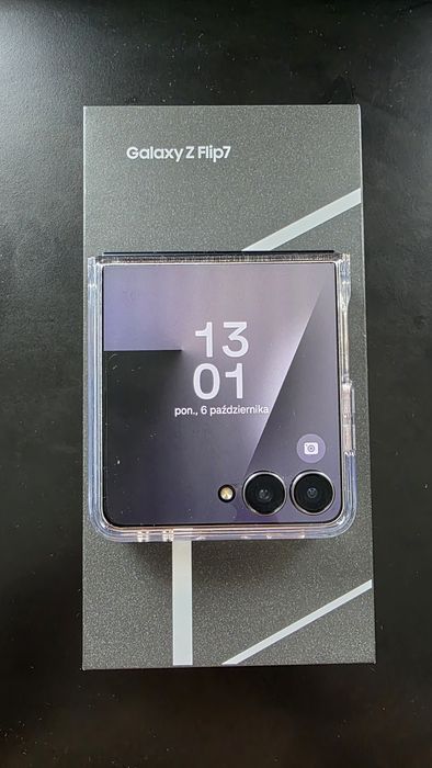 Samsung Galaxy Z Flip7 12/256GB Jetblack czarny nowy z ubezpieczeniem!