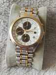 Zegarek Seiko Quartz Chronograph Panda 7T32-7E30 silver white black