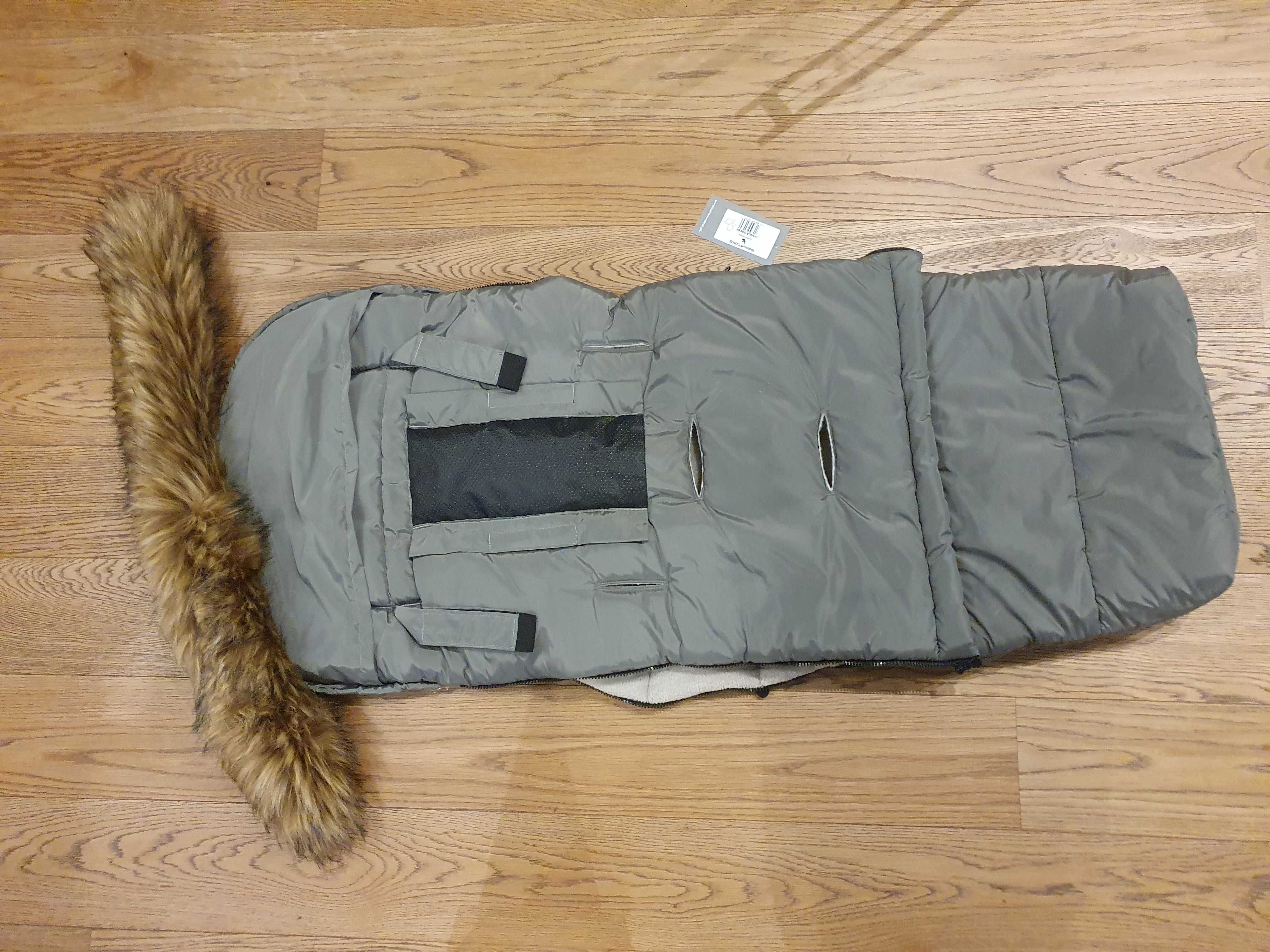 Śpiworek zimowy do wózka, Cottonmoose, model Combi, Jungle green