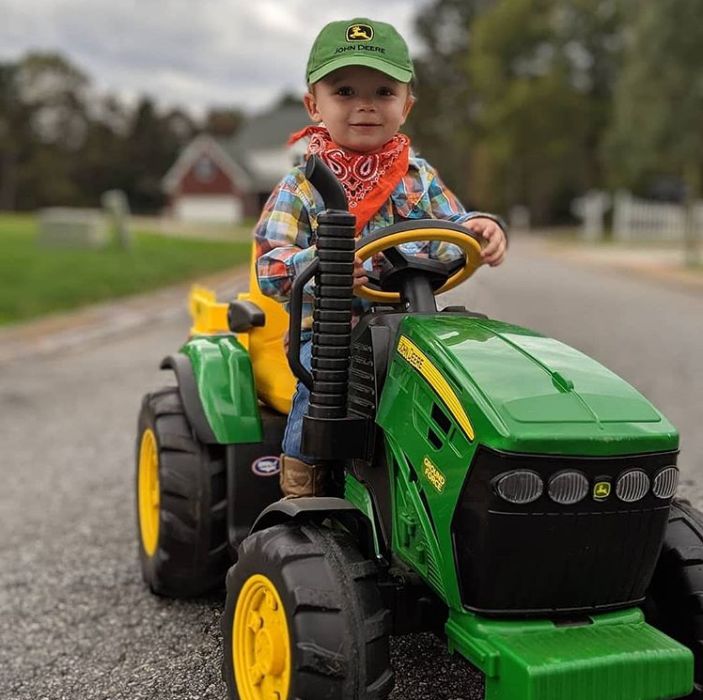 WYSYŁKA! John Deere traktor na akumulator z przyczepką dla dzieci NOWY