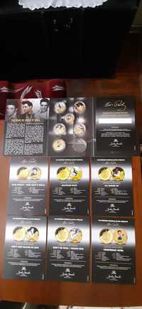 Kolekcja monet pozłacanych z Elvisem