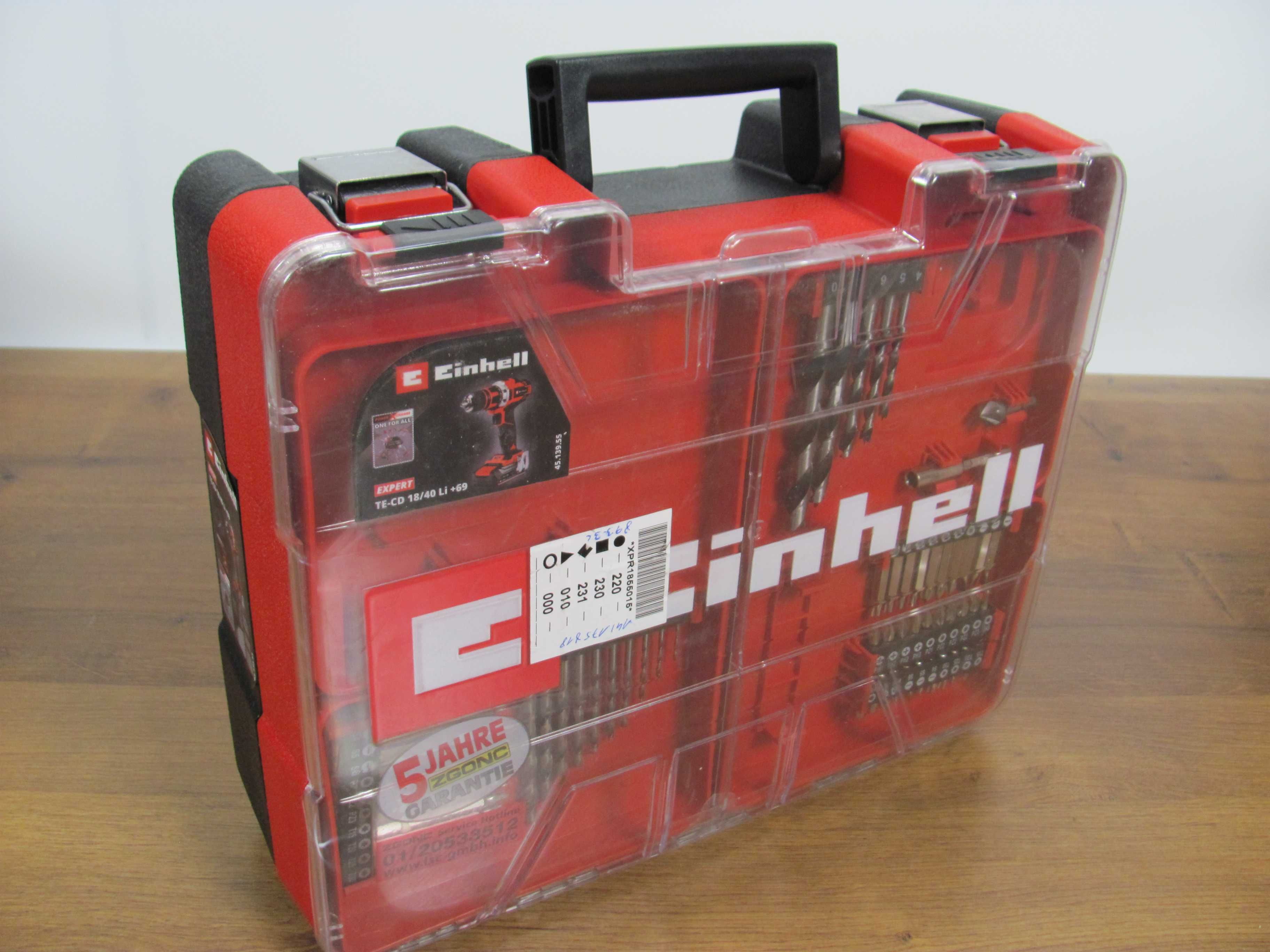 Кейс оригінальний до шуруповерта Einhell TE-CD 18/40 Li з Німеччини