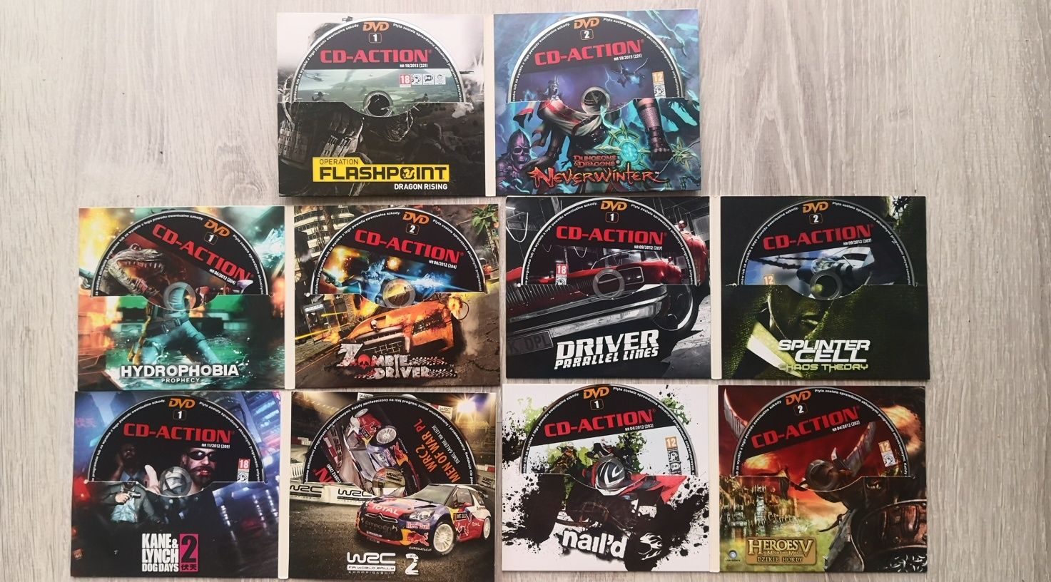 10 płyt DVD od CD-Action: Kane & Lynch 2, Drakensang, HoMM V, itd.