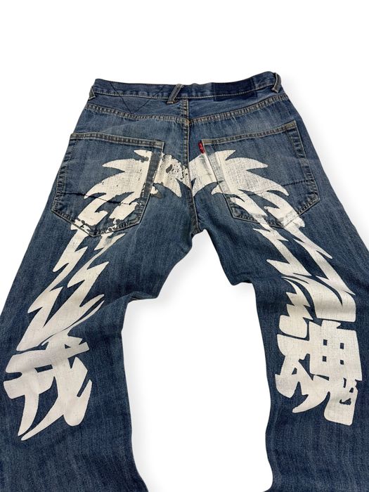 Spodnie evisu z nadrukiem z tyłu