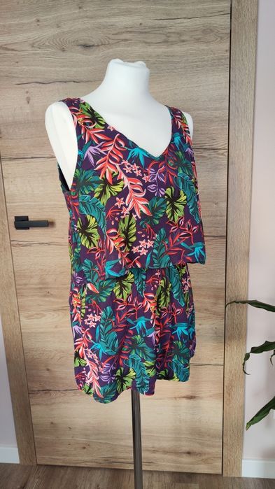 Letni krótki kombinezon hawajski tropikalny bez rękawów Coalition S