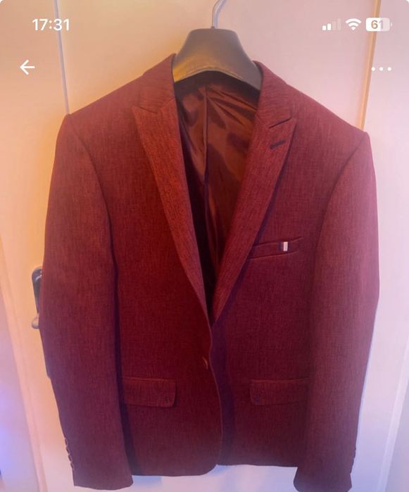 Marynarka męska, w kolorze bordo