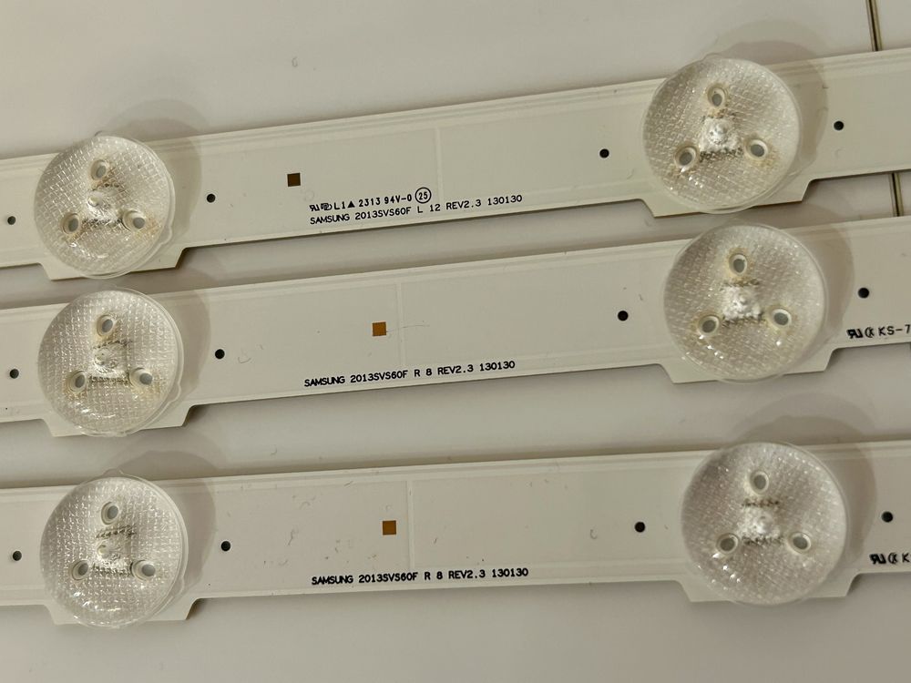 Listwy led samsung 2013SVS60F R L 8 12, podswietlenie,