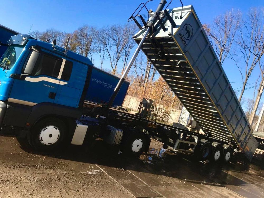 Комплект man tgx tgsнапівпричіп самоскид  38 кубів фура тягач man