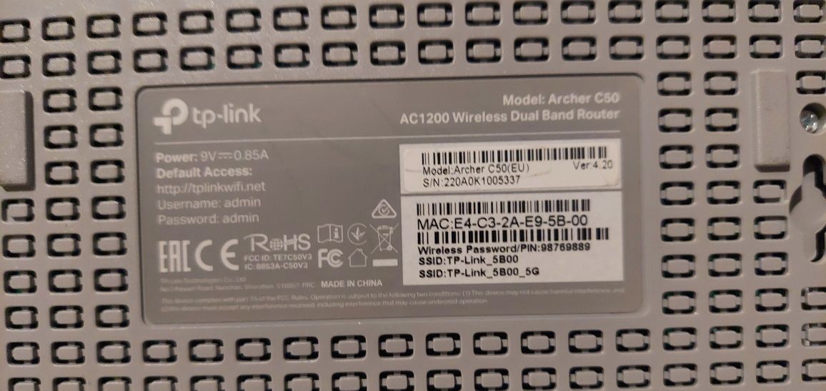Ruter TP link Archer c50