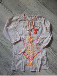 Блуза сорочка вишиванка туніка котонова