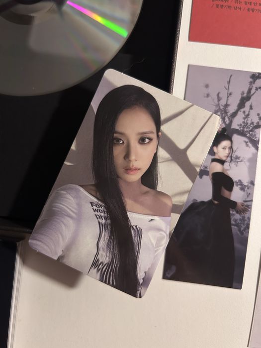 Album ME jisoo blackpink black ver photocard polaroid
