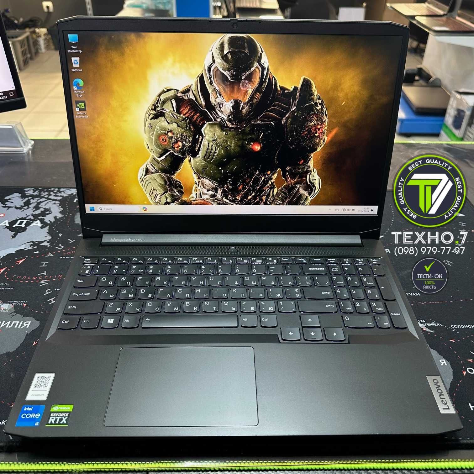 Lenovo Gaming/120Г/Intel i5-11320H/DDR4 16/SSD+HDD/nVidia RTX3050Ti 4G