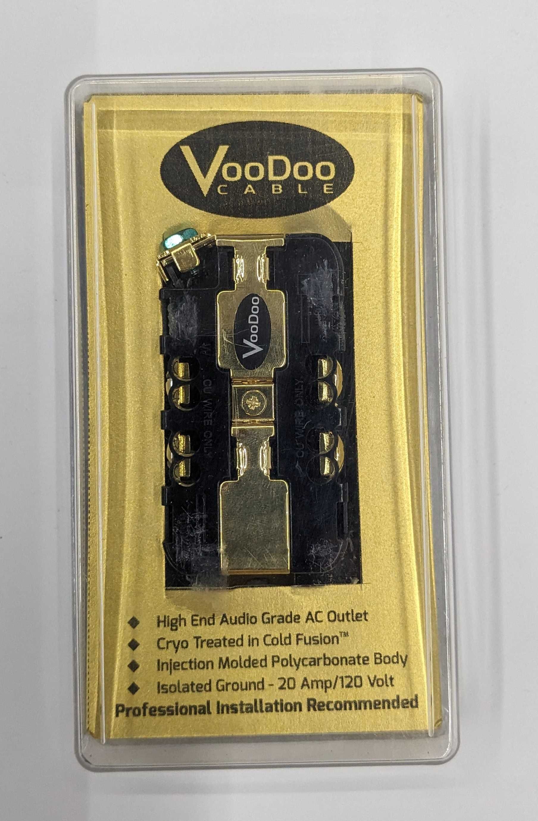 Розетка для аудио VooDoo Cable PowerPhase Gold ( теллуриевая медь )