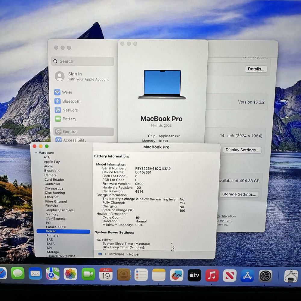 MDM! MacBook Pro 14" 2023 M2 Pro Space Gray 16GB 512GB SSD