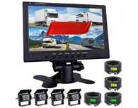 KAMERA cofania monitor rejestrator9" CAM ZESTAW 4X KAMERKA KABEL 20M