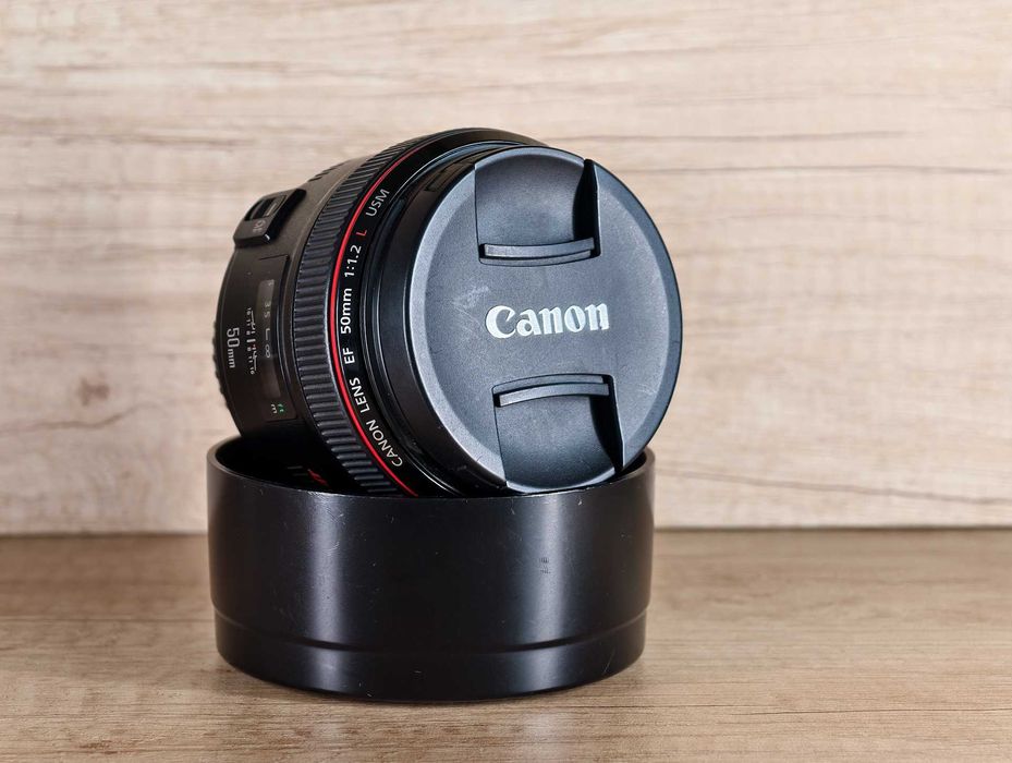 Canon EF 50 mm f/1.2L USM + filtr UV komplet młody (kod UG) i ostry