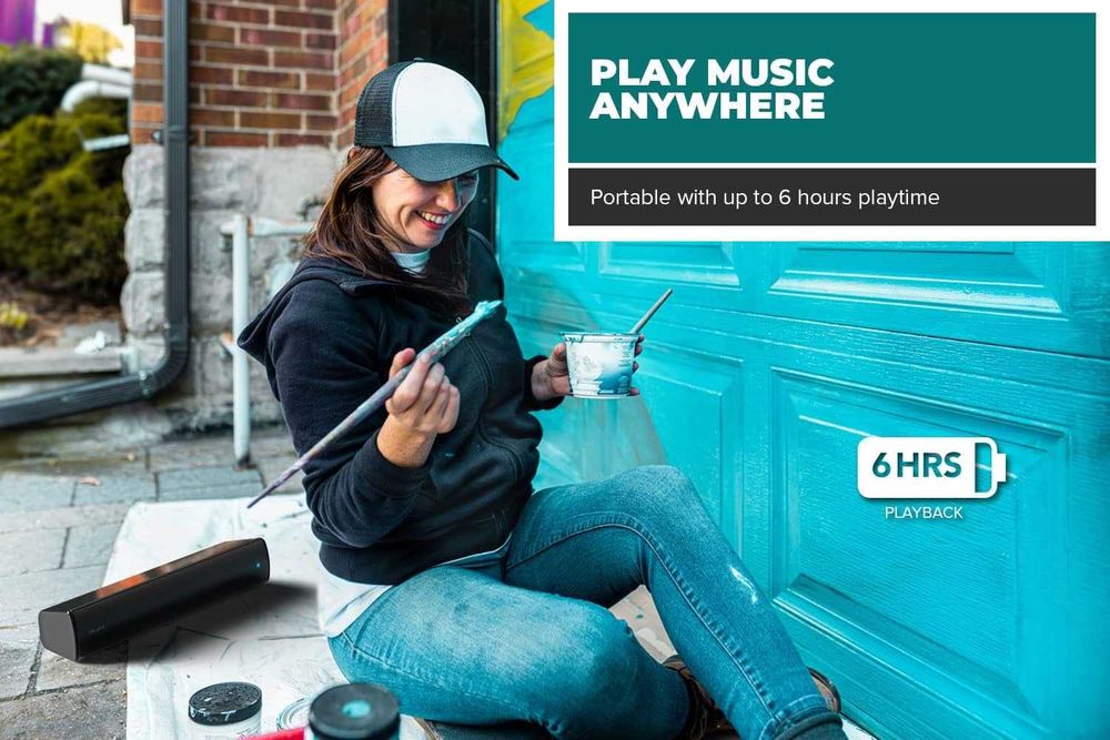 Coluna Creative Labs Stage Air V2 USB-C e Bluetooth 5.3 20W (Selada)