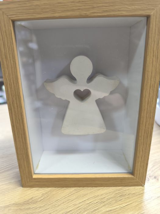 Aniołek w ramce – dekoracja, prezent, ozdoba domu