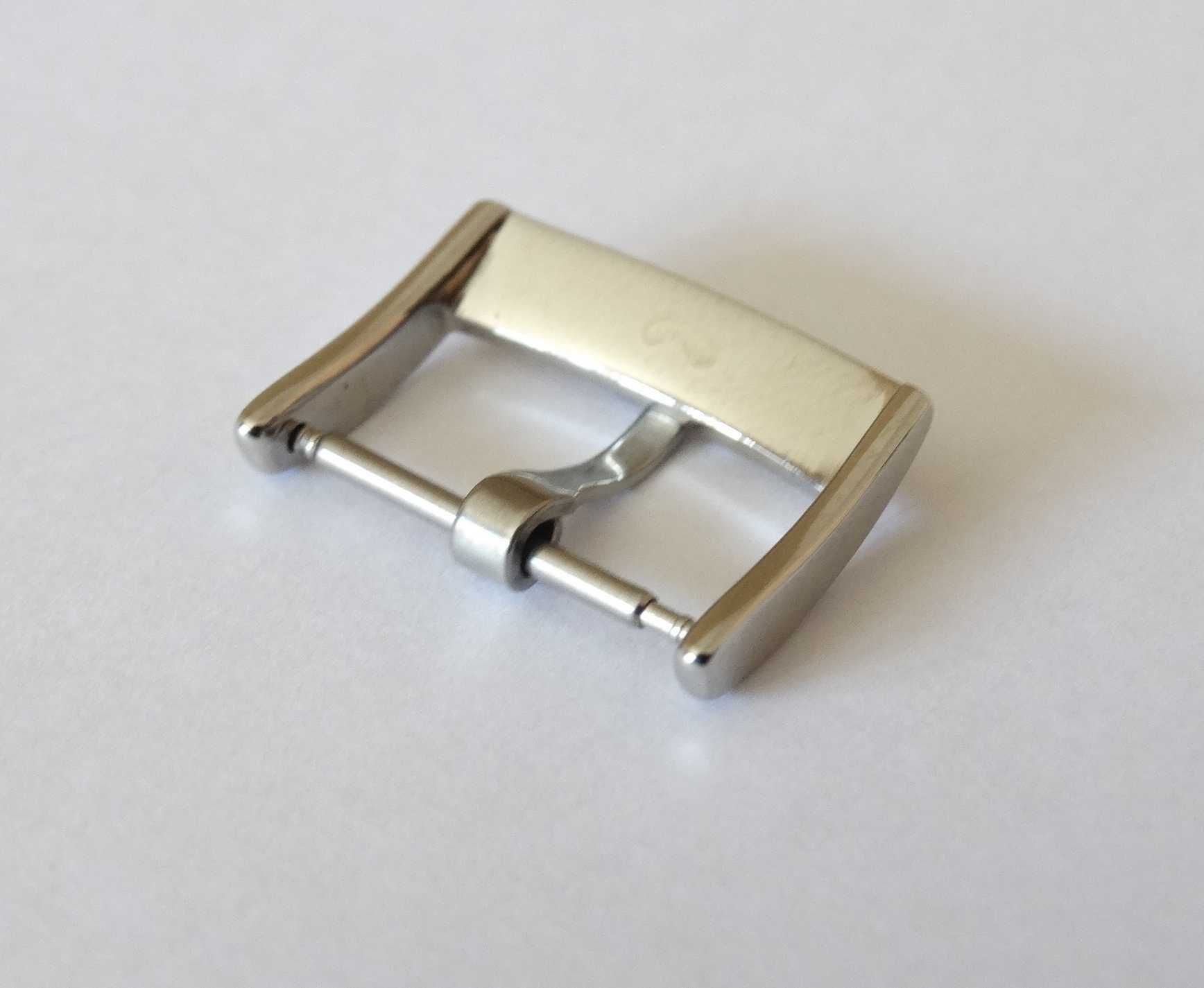 Klamra zapięcie 20mm do zegarka Omega srebrba do paska