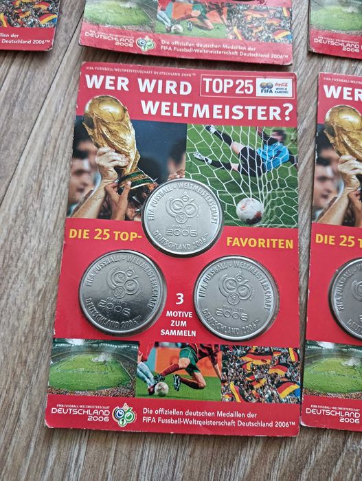 Kolekcjonerskie medale FIFA World Cup 2006 Niemcy – zestaw 3 sztuki