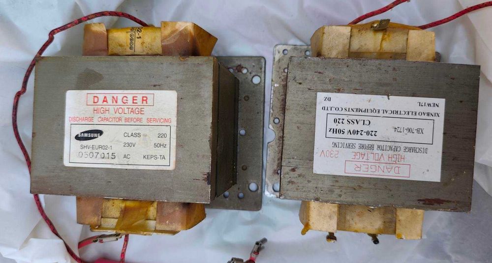 Трансформатори від мікрохвильових пічок