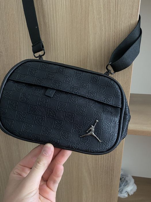 Черная Сумка барстека Nike Monogram Air Jordan monogram Аир Джордан