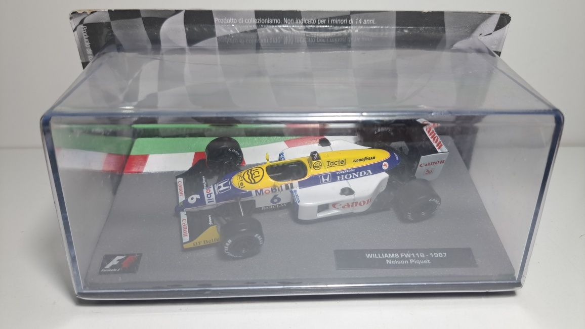 Williams FW11B Nelson Piquet Campeão 1987 1:43