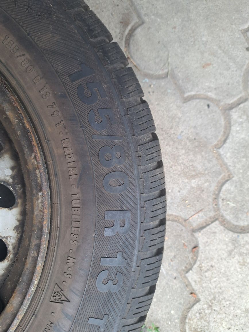 Zimowe opony + felgi R13 155/60 używane