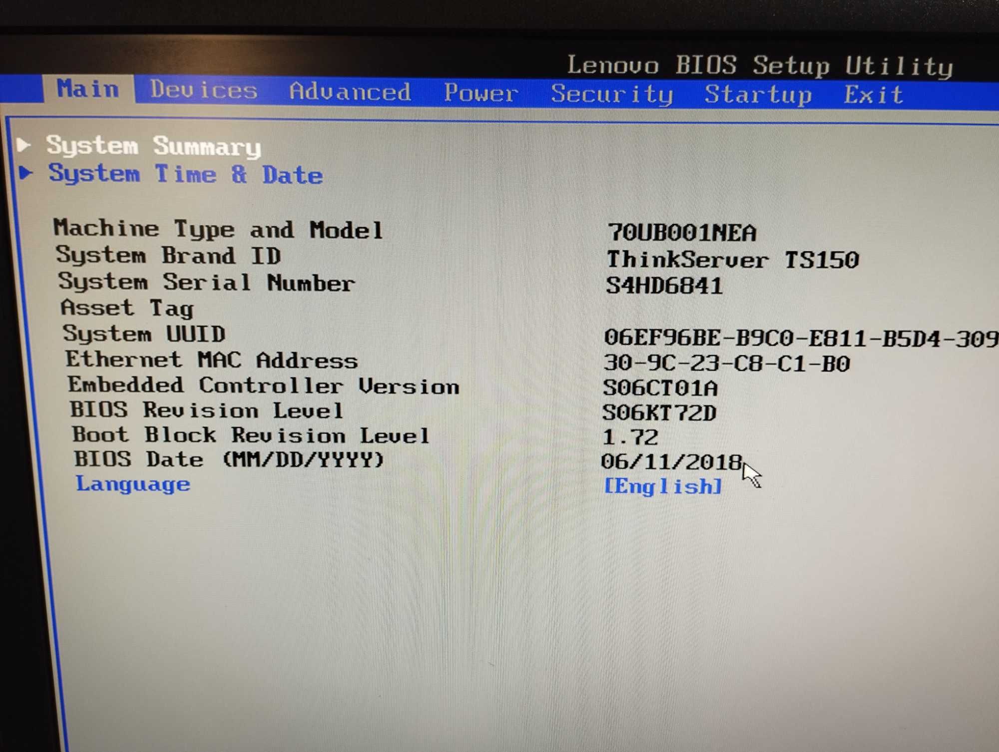 Робоча станція Lenovo TS150 / Xeon E3 - 1225 V6 / 16 DDR4