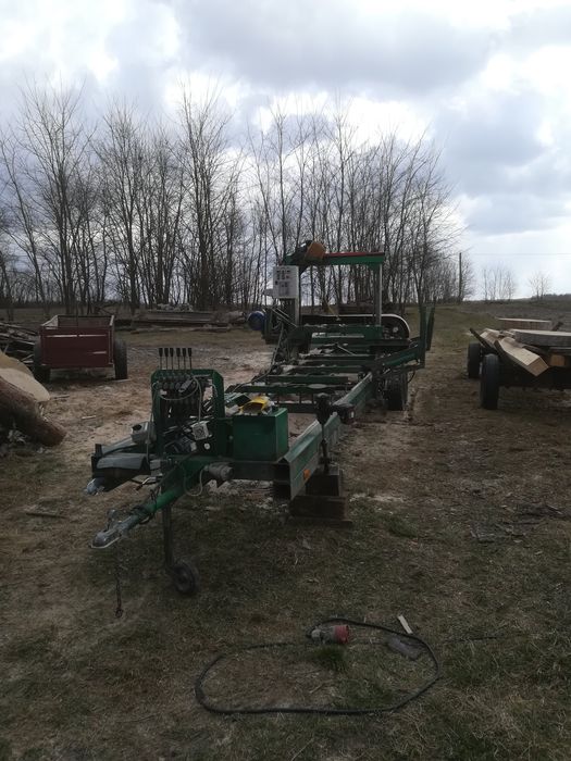 Usługi trakiem mobilnym. Tartak obwoźny