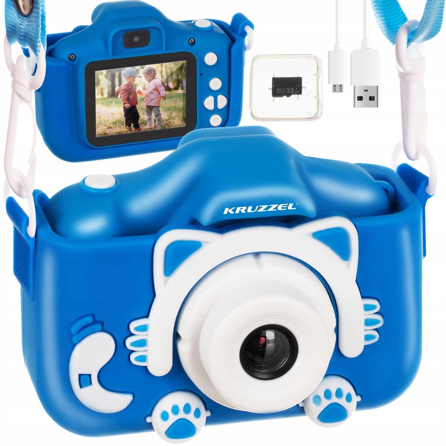 Aparat dla Dzieci Cyfrowy Kamera Fotograficzny + Karta 32gb Full HD