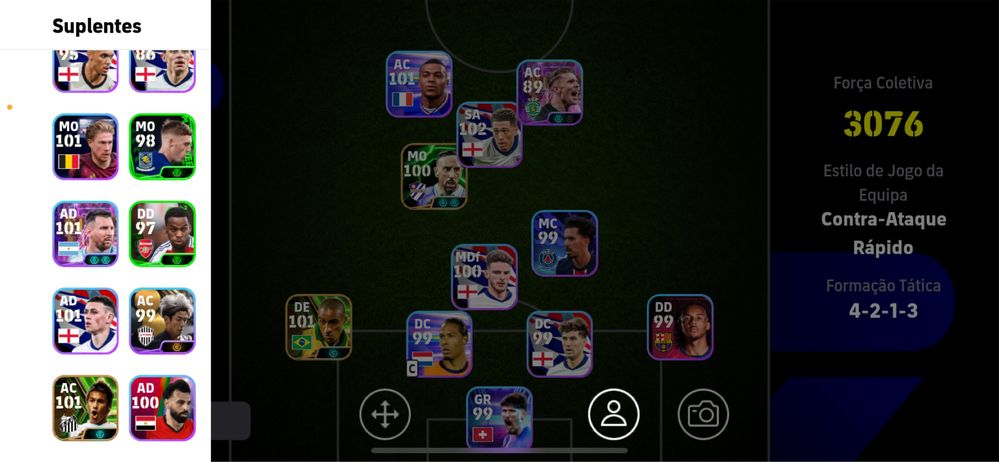Conta efootball c/ jogador epico selecao inglesa