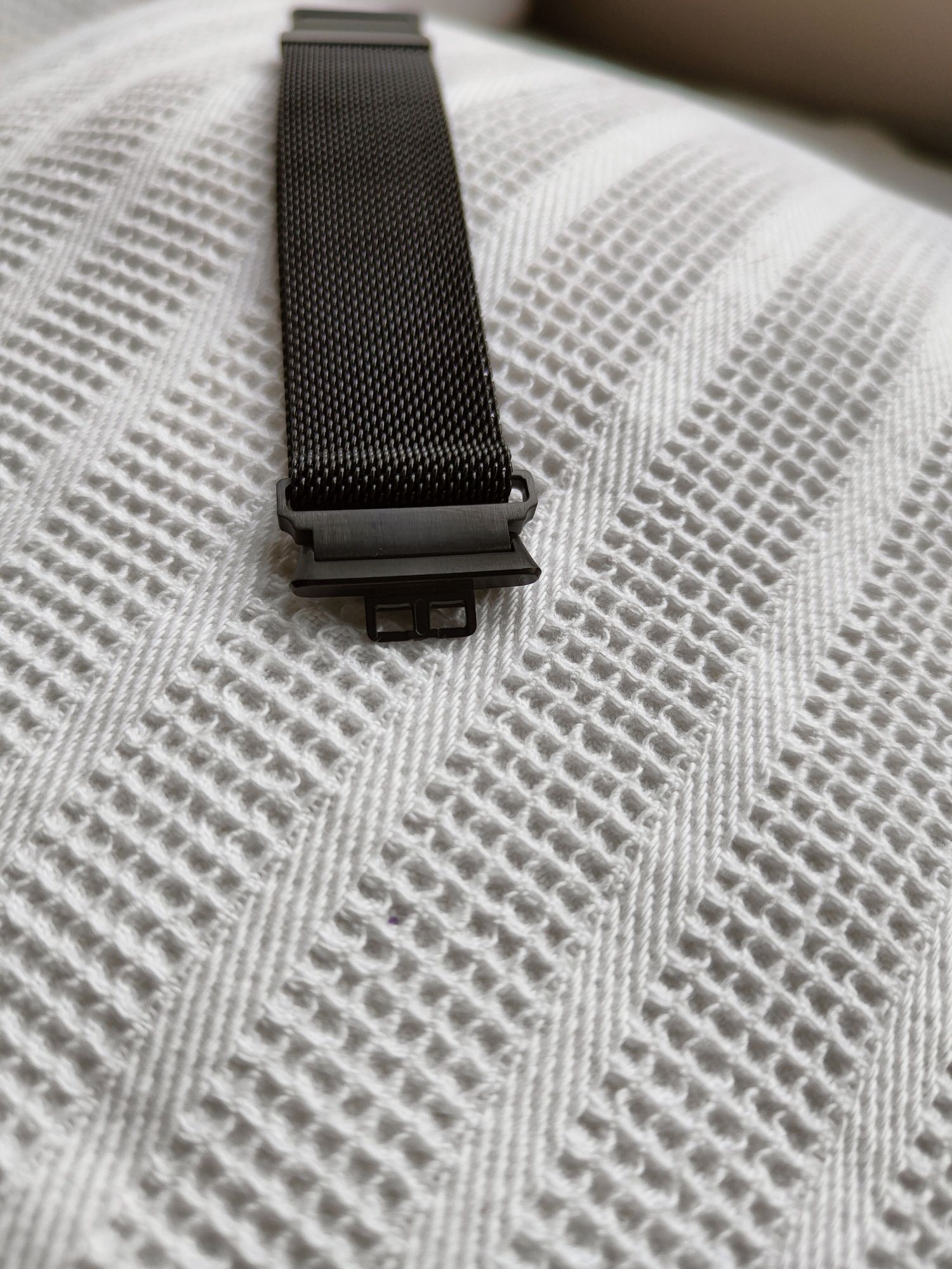 Huawei watch fit bransoleta MESH pasek opaska magnetyczna CZARNA