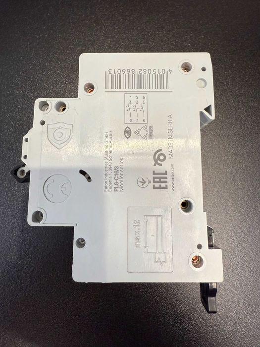 Автоматичний вимикач 3п 16A PL6-C16/3 6kA EATON (Вживаний 3 дні)