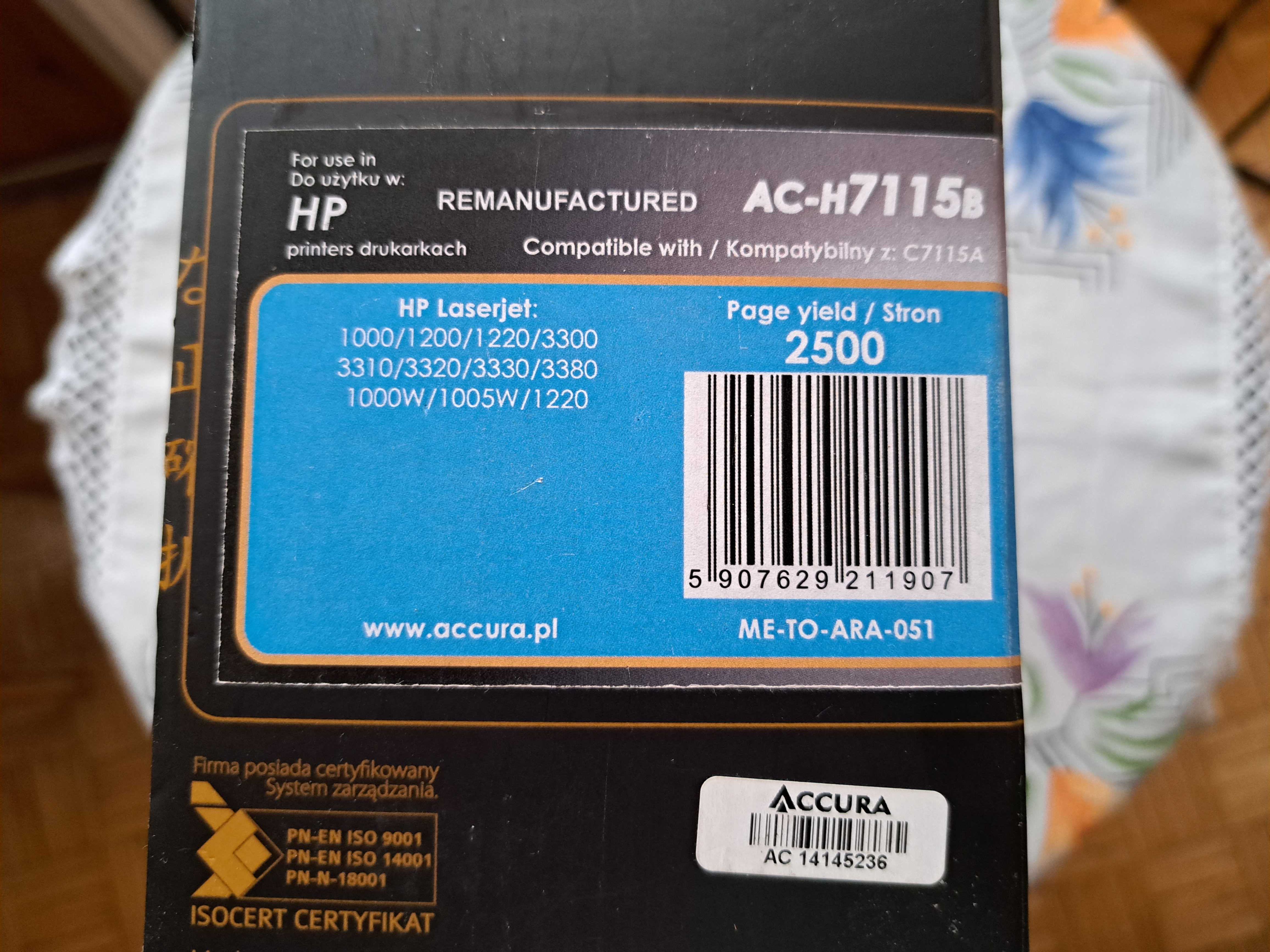 Toner Accura AC-H7115b do HP