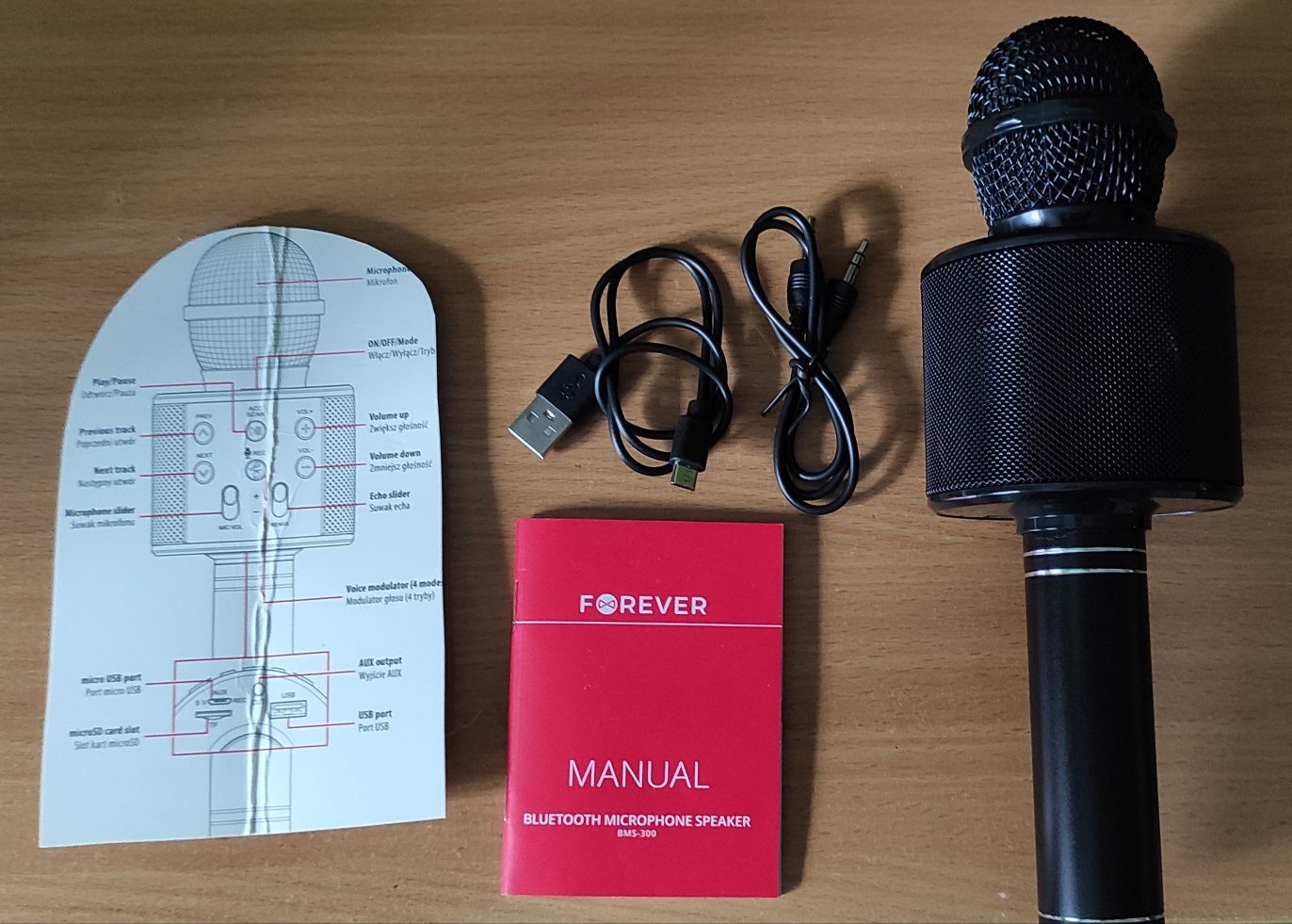 Mikrofon bezprzewodowy głośnikowy Bluetooth Forever
