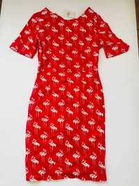 Літнє бавовняне плаття з пеліканами