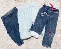 Детские теплые вещи штаны джинсы вязаное платье 1-2 года