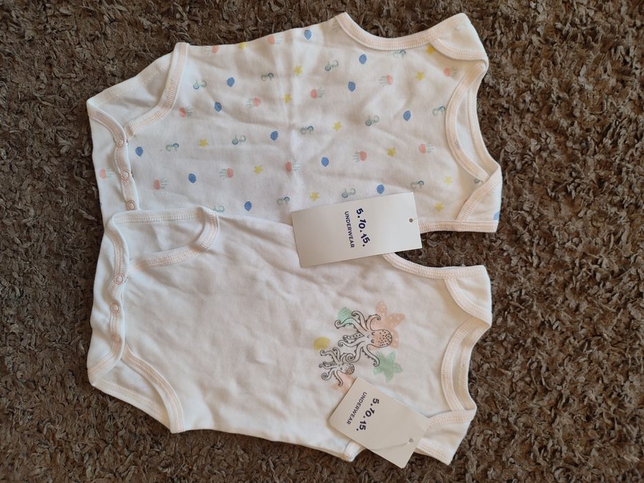 Rozmiar 62 komplet 2 sztuki body 5.10.15 bawełna