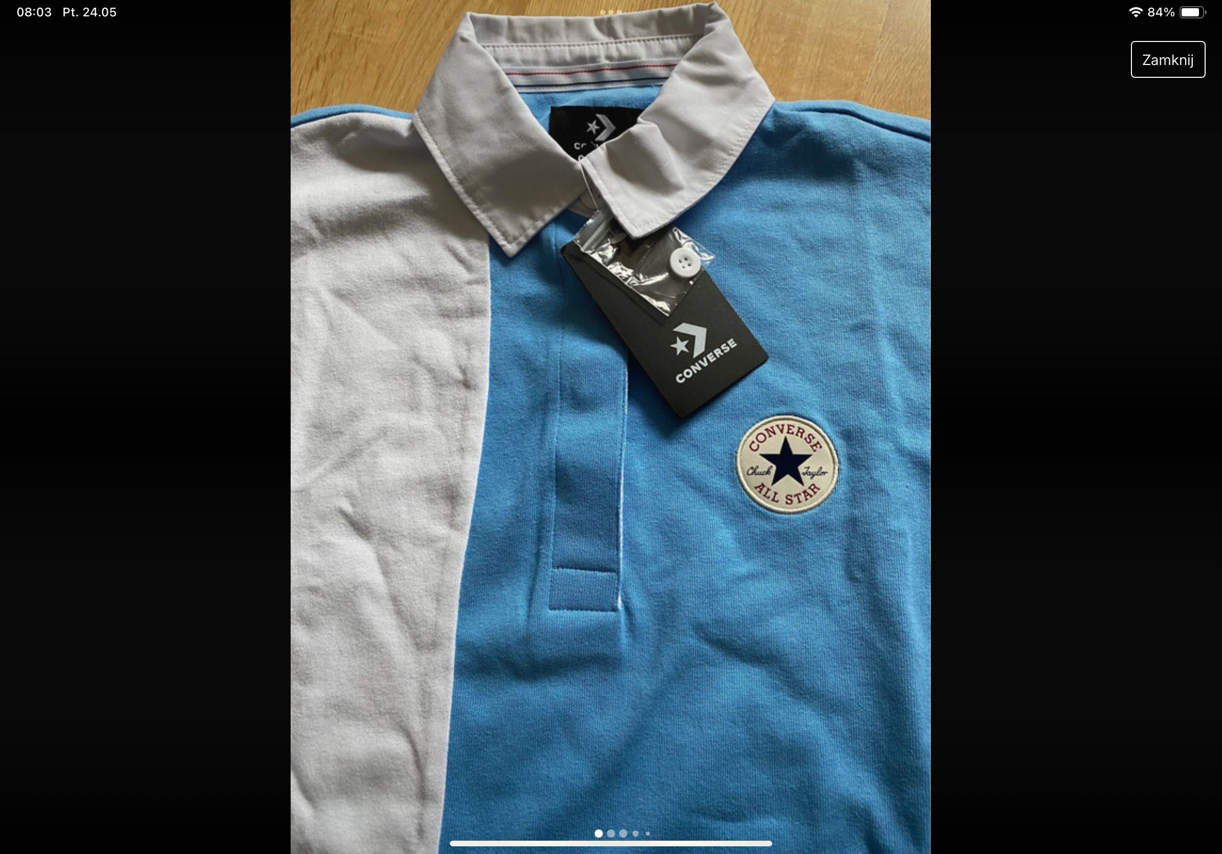 Retro rugby shirt Converse - long sleeved top XS/34/6