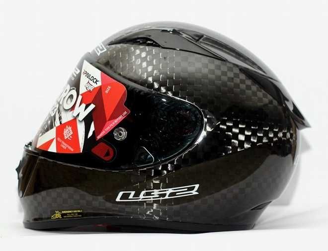 Capacete NOVO LS2 Arrow Racing Carbon (35% Desconto) Em XS, M, L e XL
